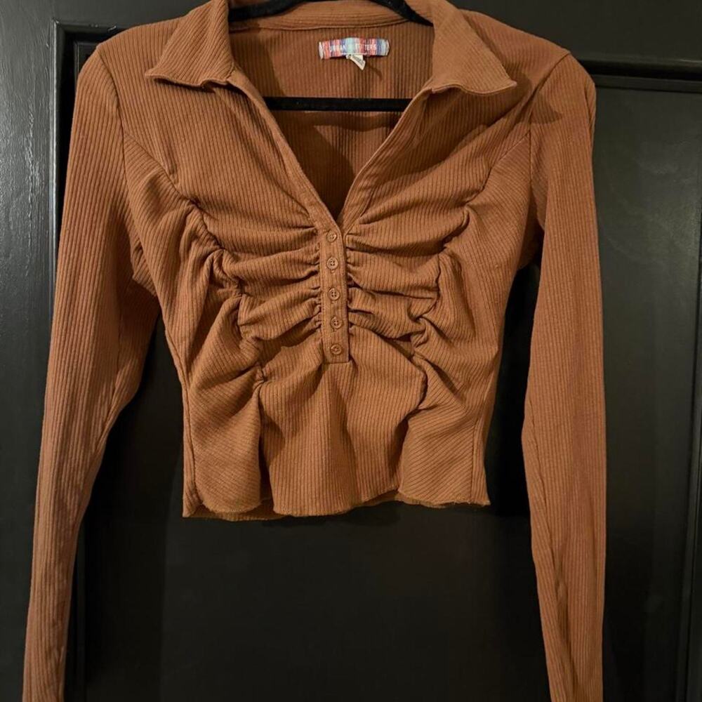 Urban outfitters brown ribbed long
